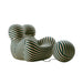 BAM Retro Up Lounge Chair Ball and Chain Accent Chair with Ottoman Striped Upholstery High - Density Foam - Amazingooh Wholesale