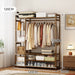 Bamboo Clothes Rack Garment Closet Storage Organizer Hanging Rail Shelf Dress room - Amazingooh Wholesale