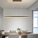 BAMDECOR 1.2M Modern Minimalist Trapezoid Pendant Light Adjustable LED Bar Light for Dining Room and Kitchen - Black - Amazingooh Wholesale