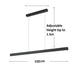 BAMDECOR 1.2M Modern Minimalist Trapezoid Pendant Light Adjustable LED Bar Light for Dining Room and Kitchen - Black - Amazingooh Wholesale