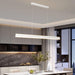 BAMDECOR 1.2M Modern Minimalist Trapezoid Pendant Light Adjustable LED Bar Light for Dining Room and Kitchen - White - Amazingooh Wholesale