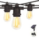 BAMDECOR 15M Solar Festoon Lights Outdoor, 2700K Warm White Solar Powered String Lights withBattery, Festoon Light for Patio Backyard Balcony Gazebo Party Carport - Amazingooh Wholesale