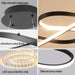 BAMDECOR A022 Modern Designer Infinity LED Chandelier Island Ceiling Pendant Light (120/150cm Black) - Amazingooh Wholesale