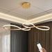 BAMDECOR A022 Modern Designer Infinity LED Chandelier Island Ceiling Pendant Light (120/150cm-Gold) - Amazingooh Wholesale
