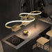 BAMDECOR A022 Modern Designer Infinity LED Chandelier Island Ceiling Pendant Light (120/150cm-Gold) - Amazingooh Wholesale