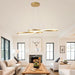 BAMDECOR A022 Modern Designer Infinity LED Chandelier Island Ceiling Pendant Light (120/150cm-Gold) - Amazingooh Wholesale