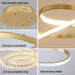 BAMDECOR A022 Modern Designer Infinity LED Chandelier Island Ceiling Pendant Light (120/150cm-Gold) - Amazingooh Wholesale