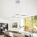 BAMDECOR A022 Modern Designer Infinity LED Chandelier Island Ceiling Pendant Light (120/150cm-Silver) - Amazingooh Wholesale