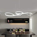 BAMDECOR A022 Modern Designer Infinity LED Chandelier Island Ceiling Pendant Light (120/150cm-Silver) - Amazingooh Wholesale