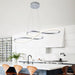 BAMDECOR A022 Modern Designer Infinity LED Chandelier Island Ceiling Pendant Light (120/150cm-Silver) - Amazingooh Wholesale