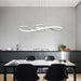 BAMDECOR A022 Modern Designer Infinity LED Chandelier Island Ceiling Pendant Light (120/150cm-Silver) - Amazingooh Wholesale