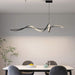 BAMDECOR A036 Modern LED Linear Pendant Lights with Dimmable LED and Adjustable Hanging Length 120cm - Black - Amazingooh Wholesale