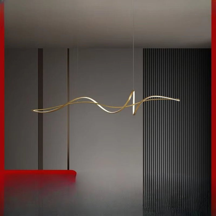 BAMDECOR A036 Modern LED Linear Pendant Lights with Dimmable LED and Adjustable Hanging Length 160cm - Black - Amazingooh Wholesale