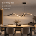 BAMDECOR A036 Modern LED Wave Linear Pendant Lights 180cm -Black - Amazingooh Wholesale