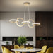 BAMDECOR A180 Nordic Golden Circles Kitchen Dining Table Pendant Light Minimalist Modern Lighting - Amazingooh Wholesale