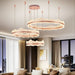 BAMDECOR A180/3 Nordic LED Chandelier Modern Circular Acrylic Living Room Light (Size: 3 Rings 40+60+80cm) - Amazingooh Wholesale