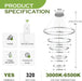 BAMDECOR A18815 Modern LED Chandelier, Dimmable Pendant Light Rings Round Ceiling Lighting (5 Rings-Silver) - Amazingooh Wholesale