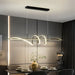 BAMDECOR A202 Modern LED Linear Pendant Lights with Dimmable LED (120cm - Black) - Amazingooh Wholesale