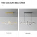 BAMDECOR A202 Modern LED Linear Pendant Lights with Dimmable LED (120cm - Black) - Amazingooh Wholesale