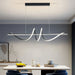 BAMDECOR A202 Modern LED Linear Pendant Lights with Dimmable LED (120cm - Black) - Amazingooh Wholesale