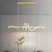 BAMDECOR A202 Modern LED Linear Pendant Lights with Dimmable LED (120cm - Gold) - Amazingooh Wholesale