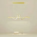 BAMDECOR A202 Modern LED Linear Pendant Lights with Dimmable LED (120cm - Gold) - Amazingooh Wholesale