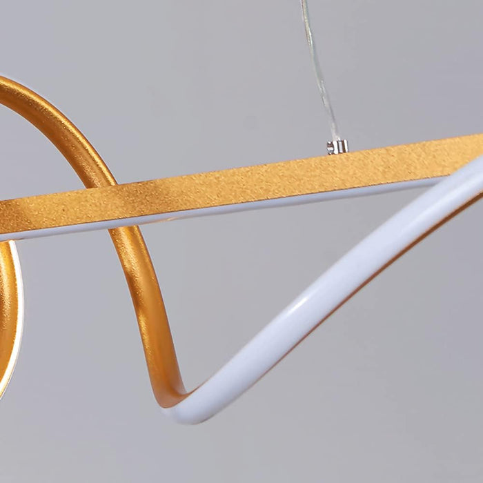 BAMDECOR A202 Modern LED Linear Pendant Lights with Dimmable LED (120cm - Gold) - Amazingooh Wholesale