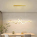 BAMDECOR A202 Modern LED Linear Pendant Lights with Dimmable LED (120cm - Gold) - Amazingooh Wholesale