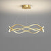 BAMDECOR A212/1 Gold Modern Wavy Art Aluminum Light Fixture for Living Room Bedroom Indoor Decor - Amazingooh Wholesale