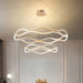 BAMDECOR A212/2 Modern Wavy Art Aluminum Light Fixture for Living Room Bedroom Indoor Decor - Amazingooh Wholesale