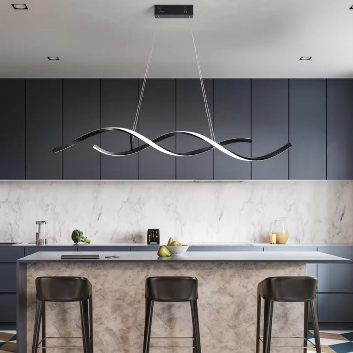 BAMDECOR A24122 Modern Minimalist Black Pendant Light Adjustable LED Chandelier for Dining Room and Bar (Copy) - Amazingooh Wholesale