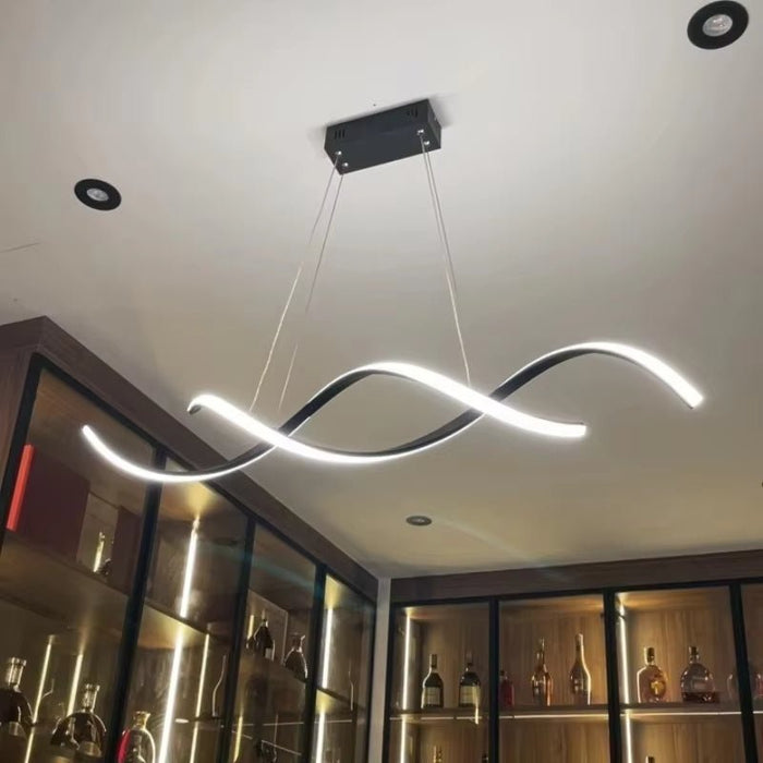 BAMDECOR A24122 Modern Minimalist Black Pendant Light Adjustable LED Chandelier for Dining Room and Bar (Copy) - Amazingooh Wholesale