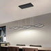 BAMDECOR A2569 1.5m Antizer Nordic Minimalist Wave Long Pendant Light (Black) - Amazingooh Wholesale