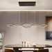 BAMDECOR A2569 1.5m Antizer Nordic Minimalist Wave Long Pendant Light (Black) - Amazingooh Wholesale