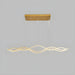 BAMDECOR A2569 1.5m Antizer Nordic Minimalist Wave Long Pendant Light (Gold) - Amazingooh Wholesale