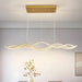 BAMDECOR A2569 1.5m Antizer Nordic Minimalist Wave Long Pendant Light (Gold) - Amazingooh Wholesale