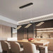 BAMDECOR A2575 Modern Design Linear LED Ceiling Light for Dining Room Office Kitchen Living Room (Black) - Amazingooh Wholesale