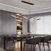 BAMDECOR A2575 Modern Design Linear LED Ceiling Light for Dining Room Office Kitchen Living Room (Black) - Amazingooh Wholesale