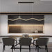 BAMDECOR A2575 Modern Design Linear LED Ceiling Light for Dining Room Office Kitchen Living Room (Black) - Amazingooh Wholesale