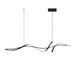 BAMDECOR A36 Modern LED Linear Chandeliers Pendant Lights with Dimmable LED and Adjustable Hanging Length 140cm - Black - Amazingooh Wholesale
