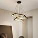 BAMDECOR AD2582/3 Modern LED Chandelier, Hexagonal Rings Ceiling Lighting Contemporary Chandeliers (3 Rings - Black) - Amazingooh Wholesale