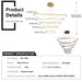 BAMDECOR AD2583 Modern Triangular LED Chandelier (Five Rings - Gold/Black) - Amazingooh Wholesale