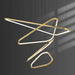 BAMDECOR AD2583 Modern Triangular LED Chandelier (Four Rings - Gold/Black) - Amazingooh Wholesale