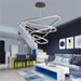 BAMDECOR AD2583 Modern Triangular LED Chandelier (Four Rings - Gold/Black) - Amazingooh Wholesale