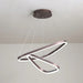 BAMDECOR AD2583 Modern Triangular LED Chandelier (Two Rings - Gold/Black) - Amazingooh Wholesale