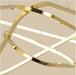 BAMDECOR AD2583 Modern Triangular LED Chandelier (Two Rings - Gold/Black) - Amazingooh Wholesale