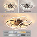BAMDECOR AD2585 Black Creative Flower Shape Design Ceiling Lamp Acrylic Flush Mount Chandelier - Amazingooh Wholesale