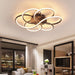 BAMDECOR AD2585 Black Creative Flower Shape Design Ceiling Lamp Acrylic Flush Mount Chandelier - Amazingooh Wholesale