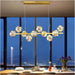 BAMDECOR AD2601 Modern 10 - Light Gold Kitchen Island Light with Glass Globe Shade Ceiling Pendant Lights - Amazingooh Wholesale