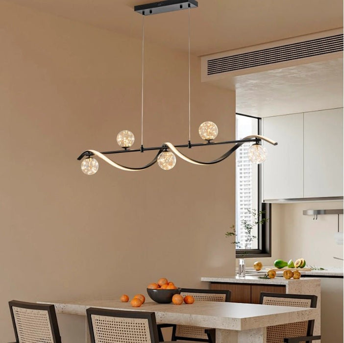BAMDECOR AD2621 Modern Black Kitchen Island Light with Glass Globe Shade Ceiling Pendant Lights (Copy) - Amazingooh Wholesale